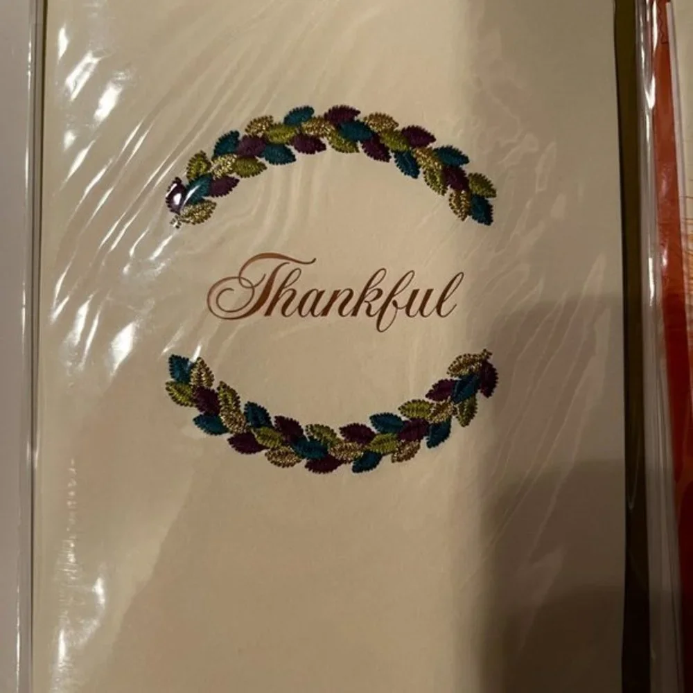 Thanksgiving - Papyrus Thanksgiving Greeting Cards Set of 2 with Elegant Designs